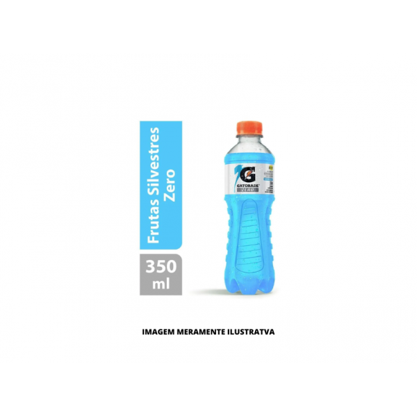 BEBIDA ISOTONICA - GATORADE - 350ml ZERO FRUTAS SILV PET